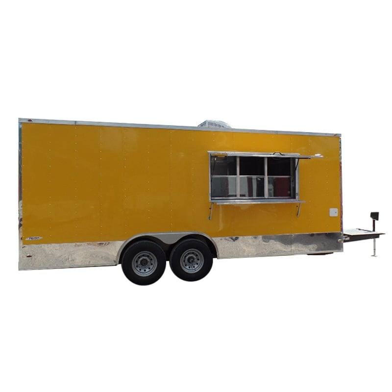 8.5′ x 20′ Concession Food Trailer Yellow Event Catering