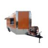 8.5 x 20 orange concession trailer with wide 6-foot window