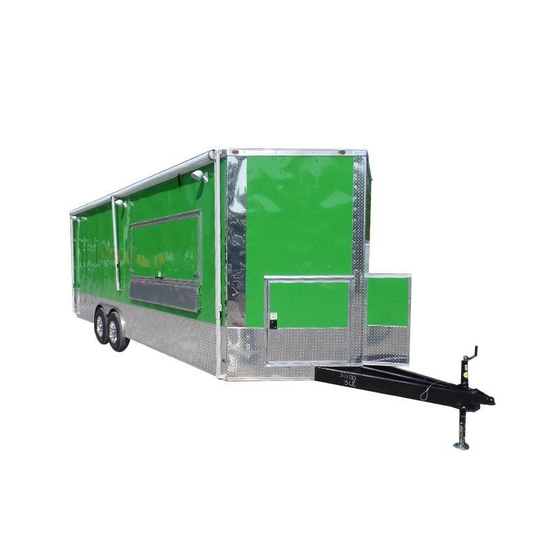 8.5′ x 24′ Concession Trailer Food Electric Green Event Catering