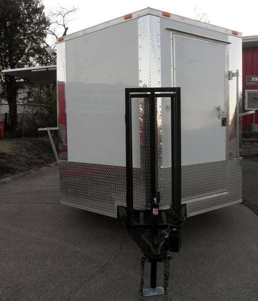 Concession Food Trailer – 8.5′ x 14′ – White and Features Vent Hood — photo 2