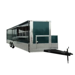 8.5' x 24' Concession Food Trailer Emerald Green