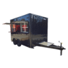 8.5 x 12 ticket booth trailer in black blackout