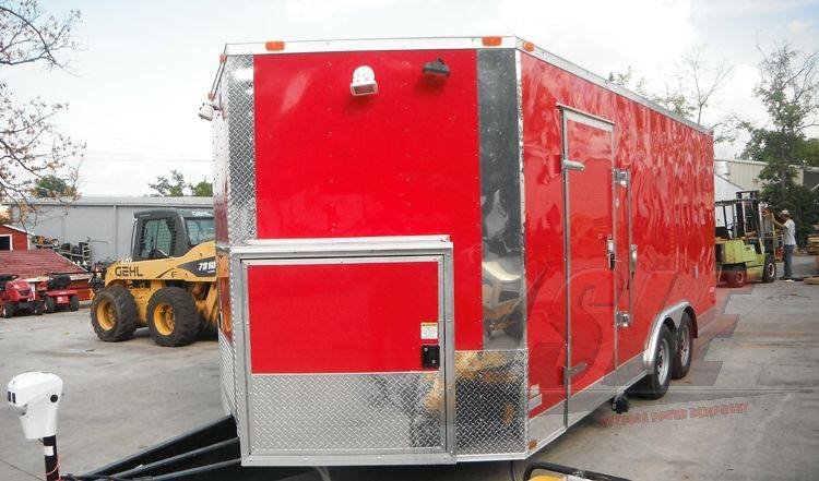 Concession Trailer 8.5′ x 18′ Red – Event Ice Cream Smoothie Catering — photo 4