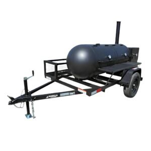 BBQ Smoker Trailer Pull Behind 5'x8' Reverse Flow Commercial Grade