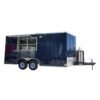 8.5 x 16 indigo concession trailer with bold blue exterior