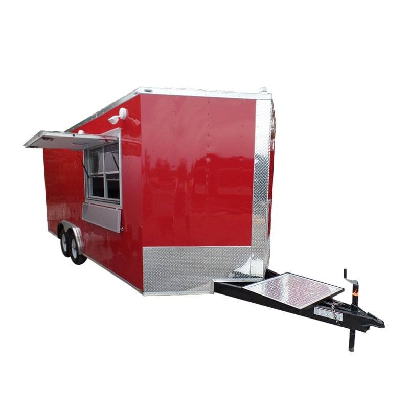 8.5′ x 20′ Concession Food Trailer Red Event Catering