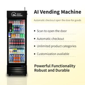 Used HAHA Smart Cooler Mini, compact cashless grab-and-go AI vending machine - view 5