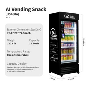 Used HAHA Smart Cooler Ambient, cashless grab-and-go AI vending machine - view 3
