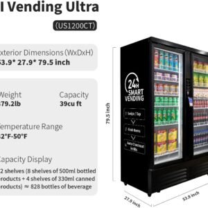Used HAHA Smart Cooler Ultra, top-capacity cashless grab-and-go AI machine - view 3