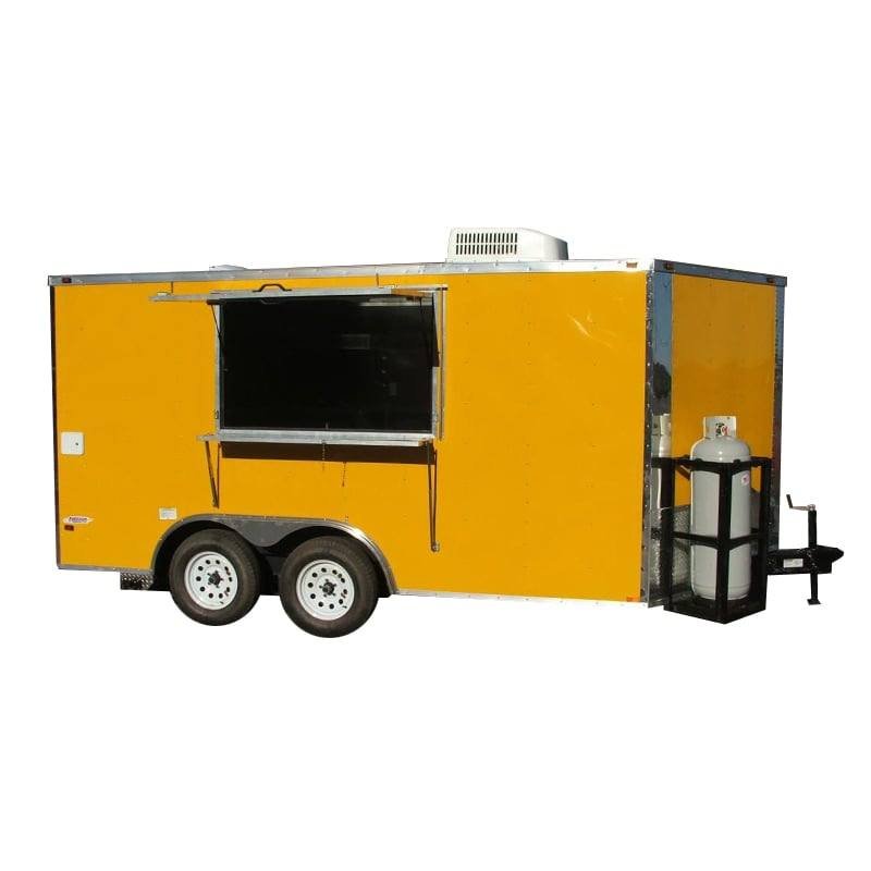 Concession Trailer 8.5’x14′ Yellow – Food Vending Event Concession