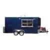 8.5 x 16 indigo blue trailer with sleek concession exterior