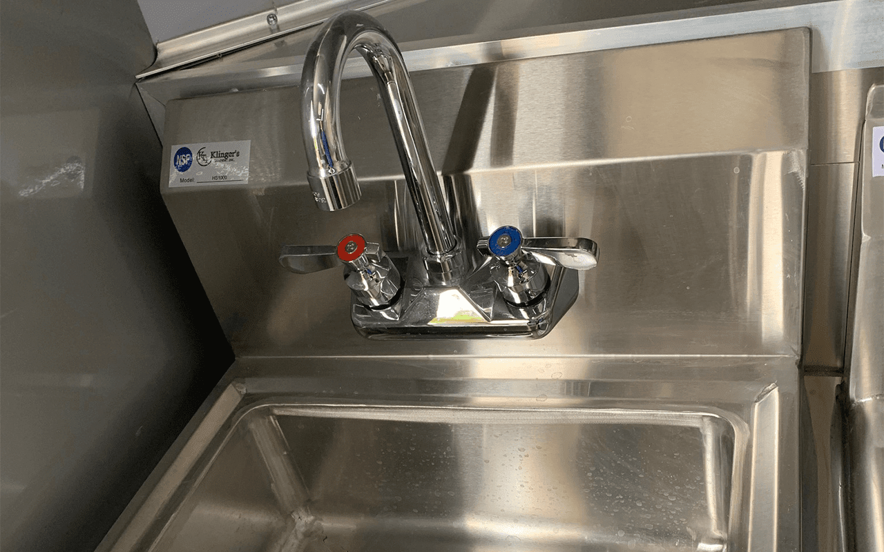 8.5′ x 30′ Black Concession Food Trailer With Appliances — photo 9