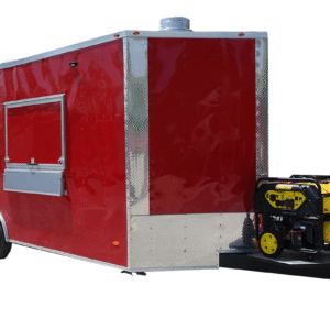 8.5' x 20' Victory Red Concession Trailer Food Event Catering