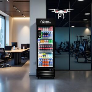 Used HAHA Smart Cooler Mini, compact cashless grab-and-go AI vending machine - view 3