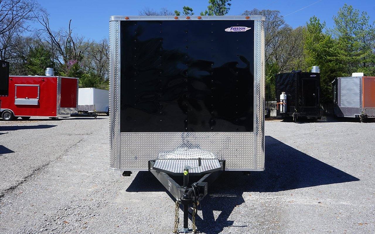 8.5′ x 24′ Black BBQ Porch Style Concession Trailer — photo 9