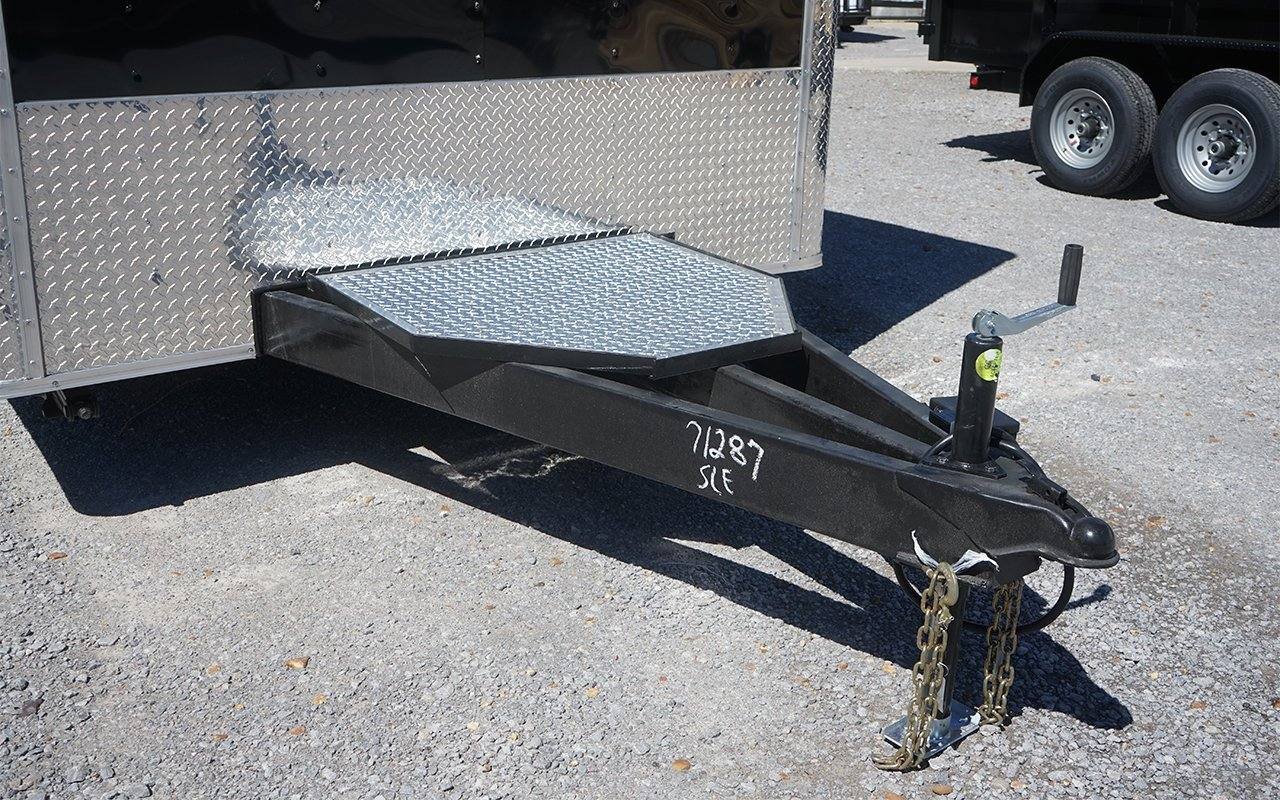 8.5′ x 24′ Black BBQ Porch Style Concession Trailer — photo 10