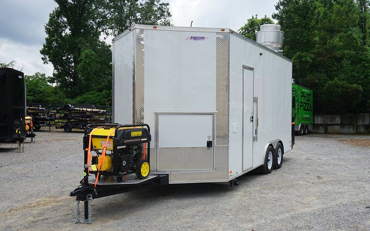 8.5′ x 16′ White Concession Trailer with Appliances — photo 7