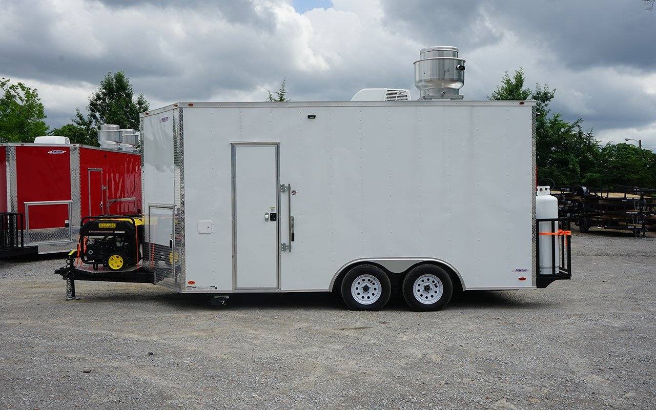 8.5′ x 16′ White Concession Trailer with Appliances — photo 8