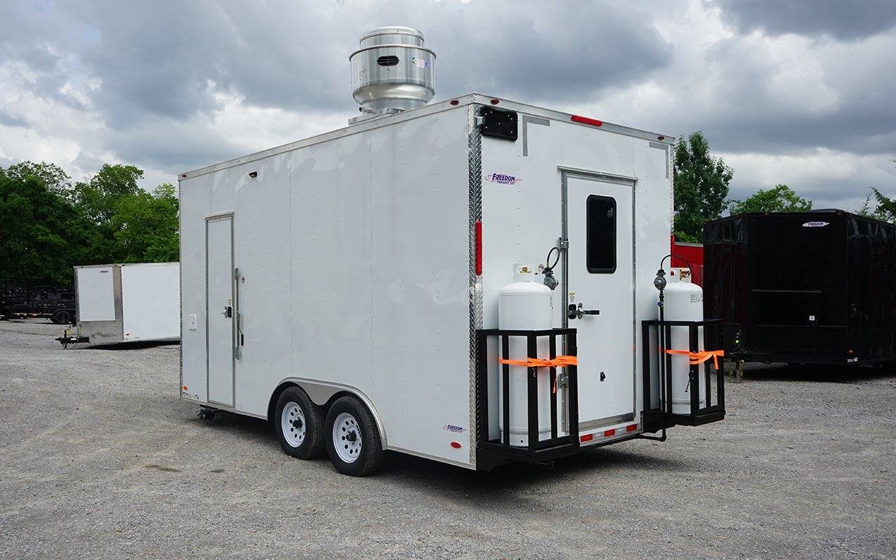 8.5′ x 16′ White Concession Trailer with Appliances — photo 6