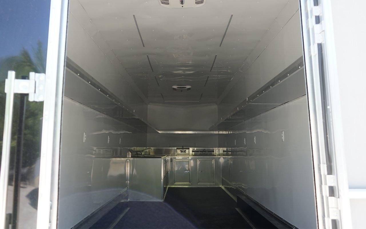 8.5′ x 32′ Black V-Nose Concession Trailer Event Catering — photo 14