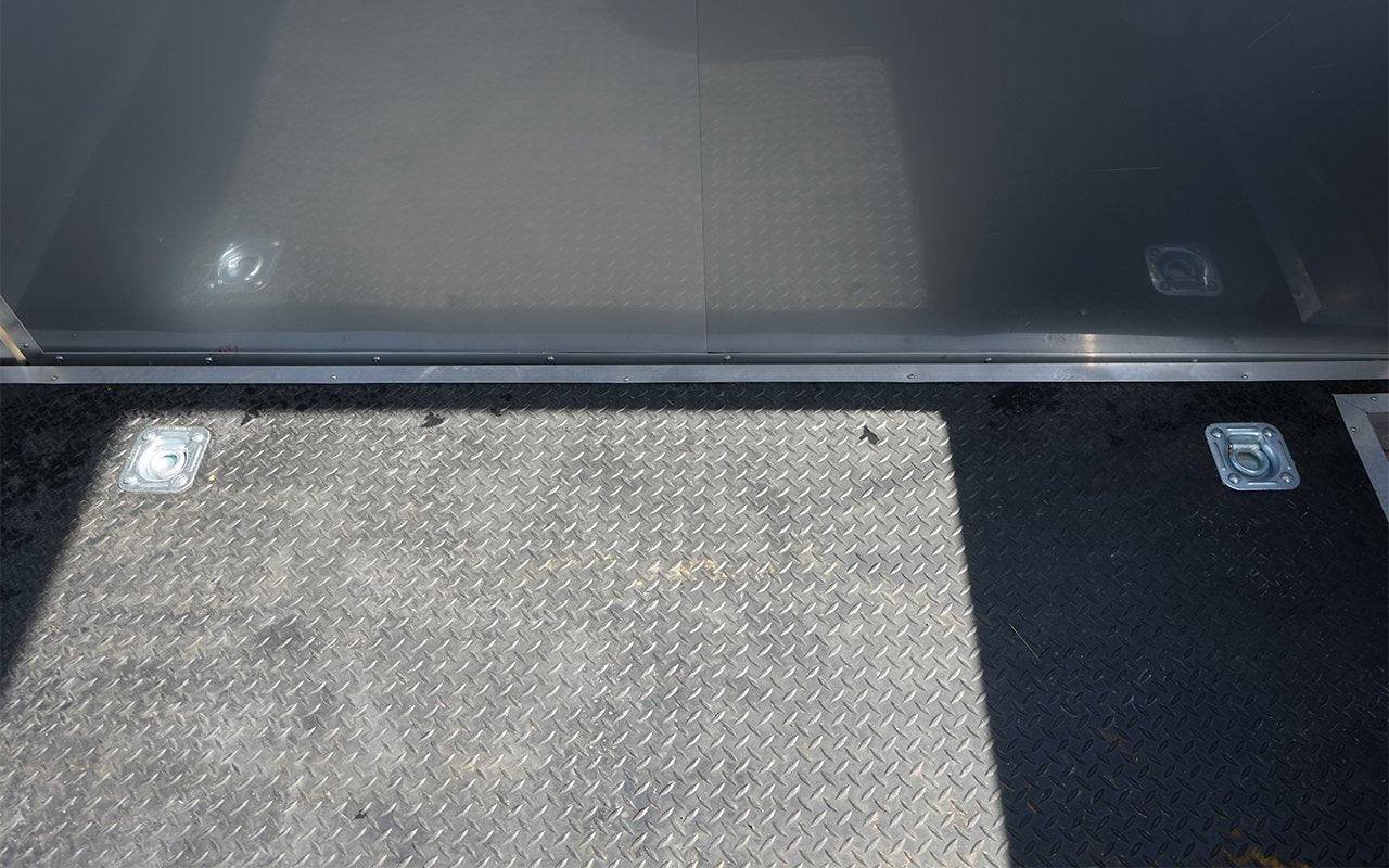 8.5′ x 24′ Charcoal Gray BBQ Vending Porch Style Concession Trailer — photo 13