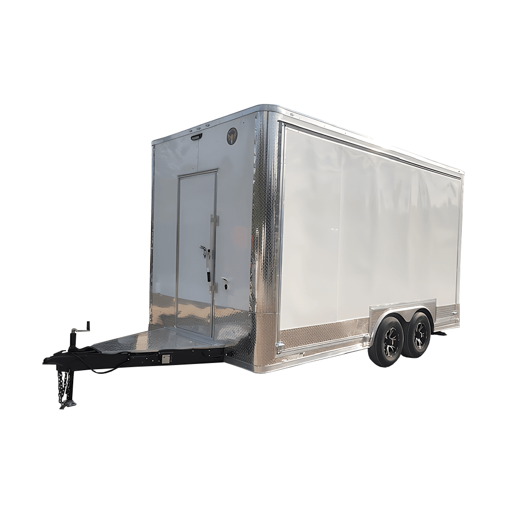 8.5′ X 16′ Concession Trailer White Food Event Catering Vending