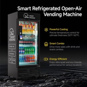 HAHA AI Vending Max 620 smart refrigerated combo front view - view 7