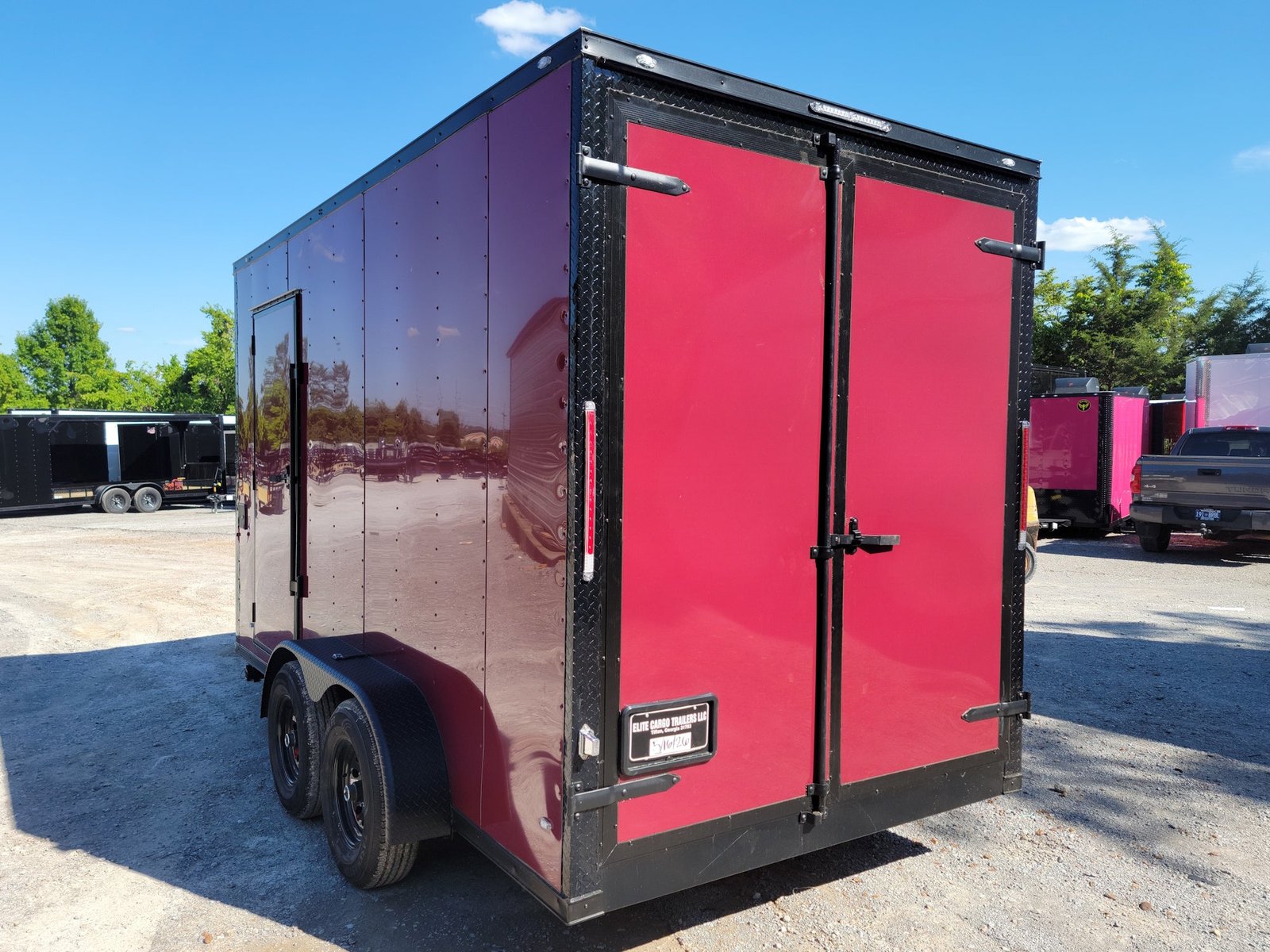 7 x 14 brandywine concession trailer with blackout trim - view 3