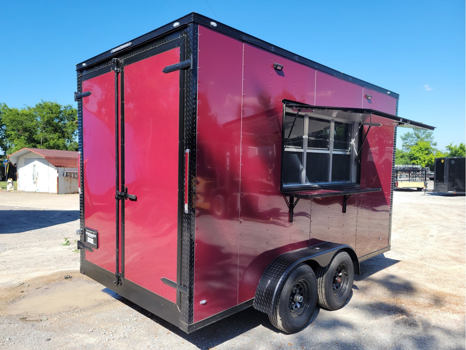 7 x 14 brandywine concession trailer with blackout trim - view 5