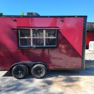 7' X 14' Concession Trailer Brandywine With Blackout Trim