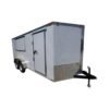 7 x 16 White Trailer build-your-own concession shell with serving window