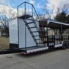 8.5 x 30 Drone Trailer with enclosed bay, covered deck and walk-on roof