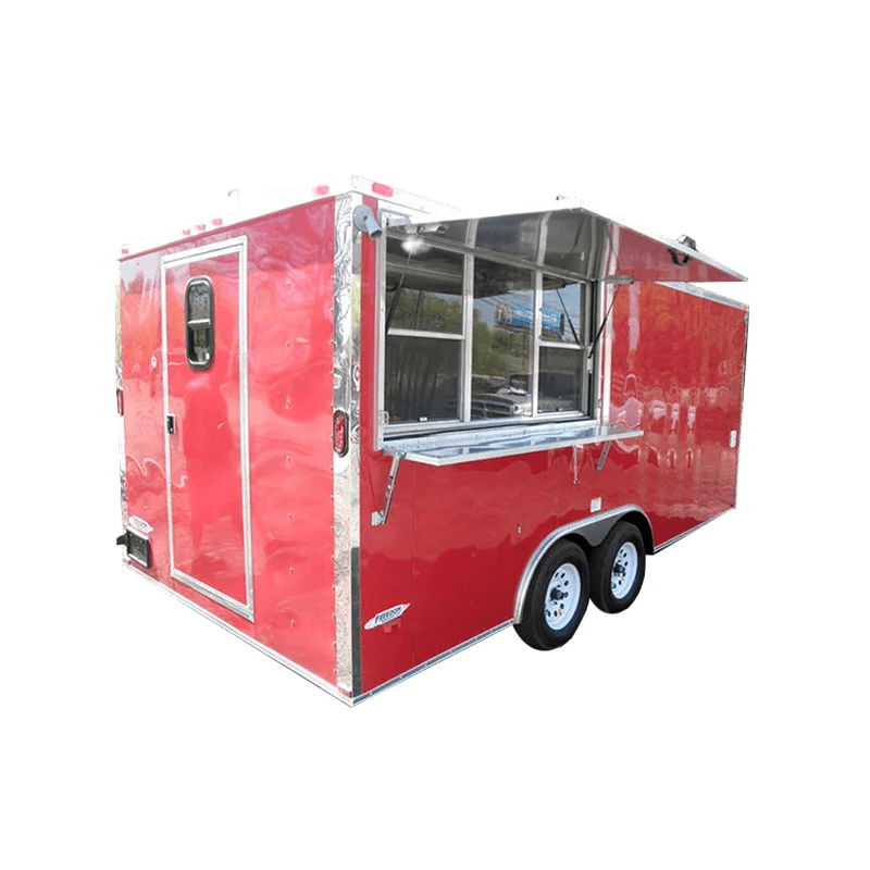 Concession Trailer 8.5′ x 17′ Red – Vending Event Catering Food