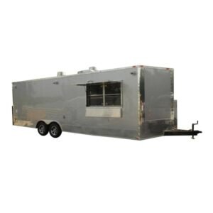 Concession Trailer 8.5'x24' Appliances Event Catering Food (Silver)
