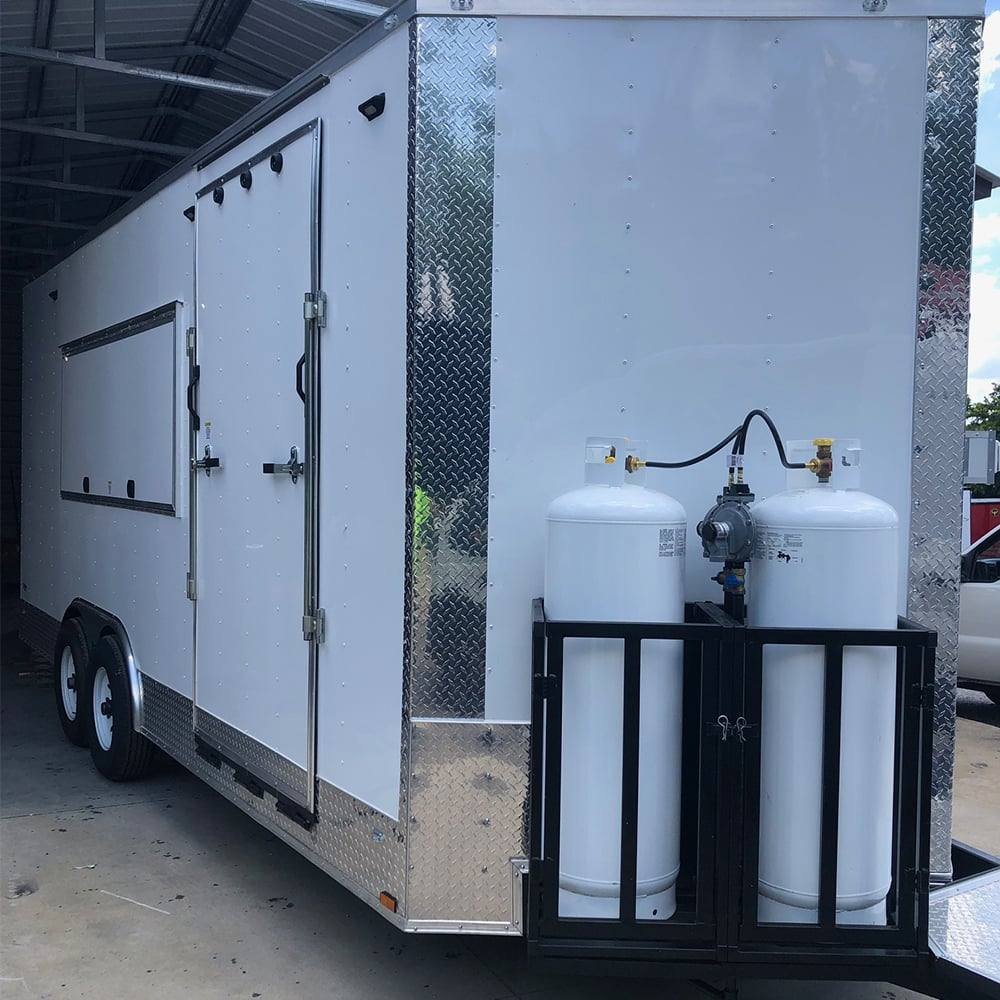 Concession Trailer 8.5′ X 20′ White Food Event Catering Vending — photo 2