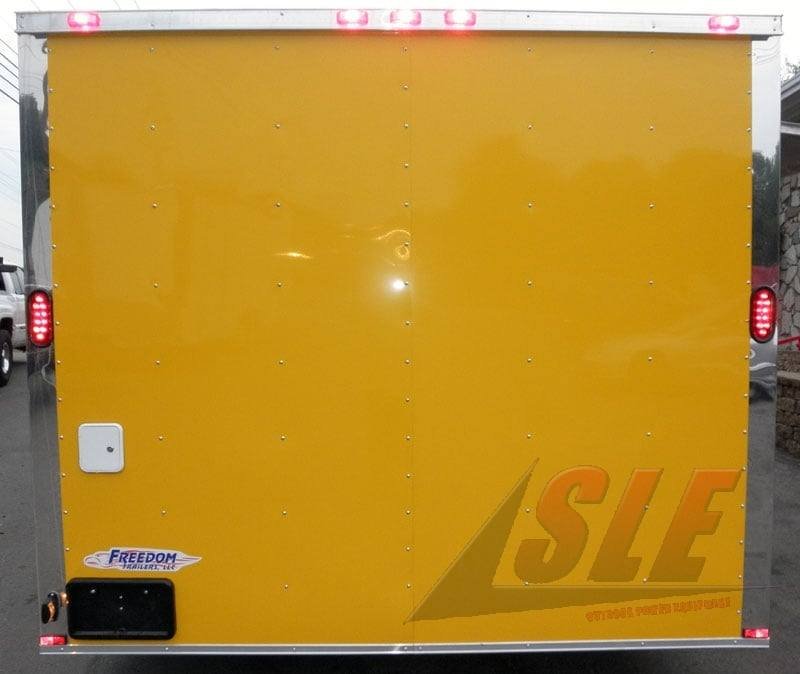 Concession Trailer 8.5′ x 20′ (Yellow) BBQ Event Catering Food Kitchen Enclosed — photo 8