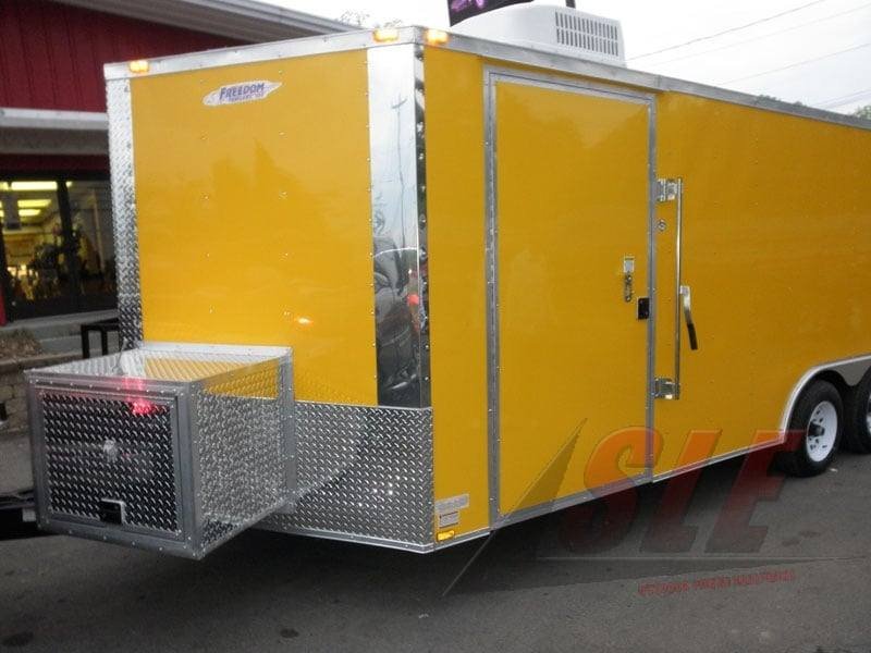 Concession Trailer 8.5′ x 20′ (Yellow) BBQ Event Catering Food Kitchen Enclosed — photo 7