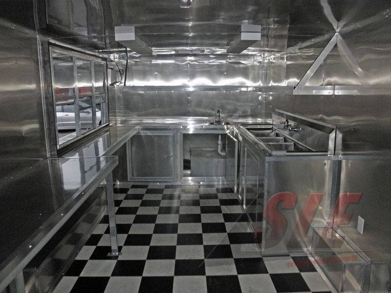 Concession Trailer 8.5′ x 20′ (Yellow) BBQ Event Catering Food Kitchen Enclosed — photo 10