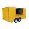 8.5 x 14 Yellow Trailer with 42-inch vent hood and 6-foot window
