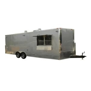 Concession Trailer 8.5'x24' Silver - Custom Food Event Catering