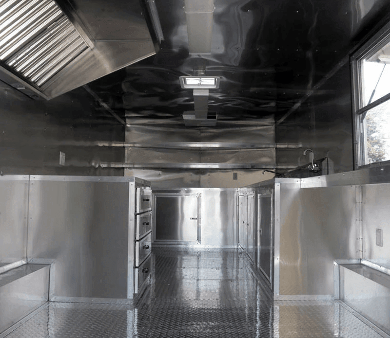 Concession Trailer 8.5′ x 17′ Red – Vending Event Catering Food — photo 9