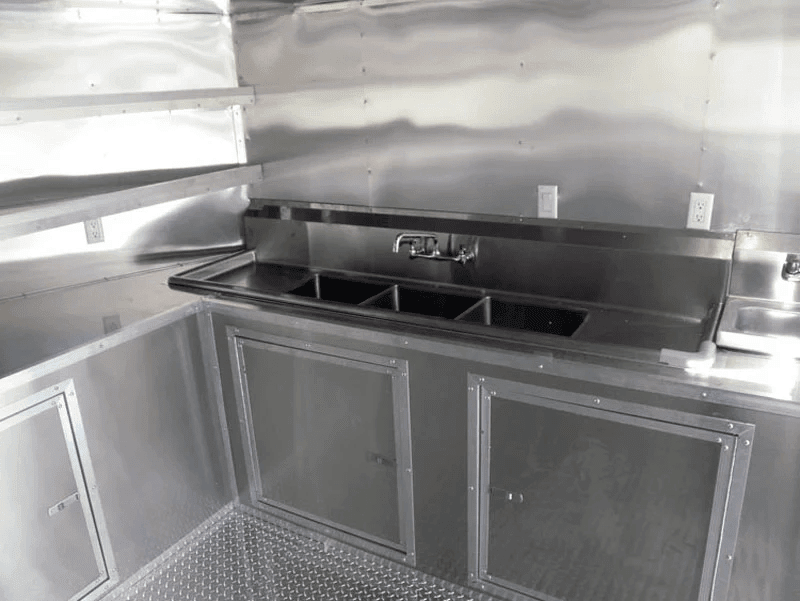 Concession Trailer 8.5′ x 17′ Red – Vending Event Catering Food — photo 12