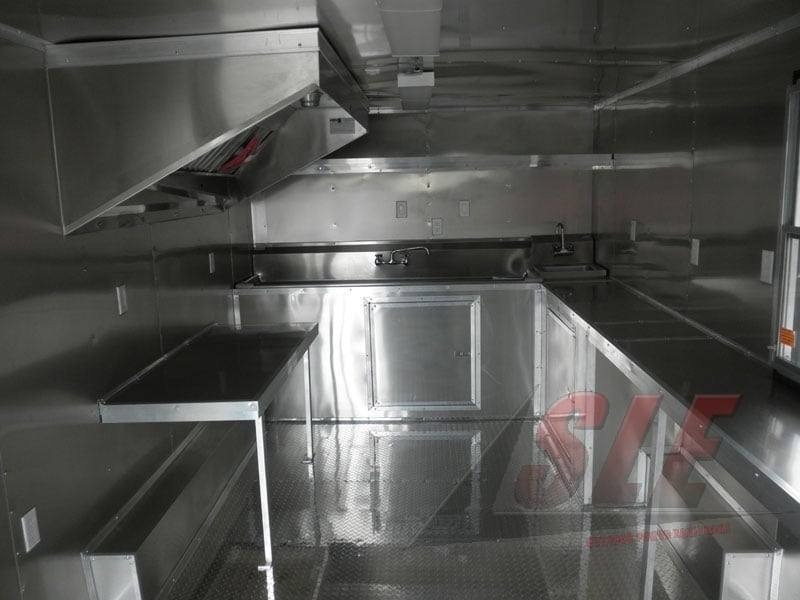 Concession Trailer 8.5′ x 14′ Yellow – Event Catering Kitchen Food Cart — photo 9