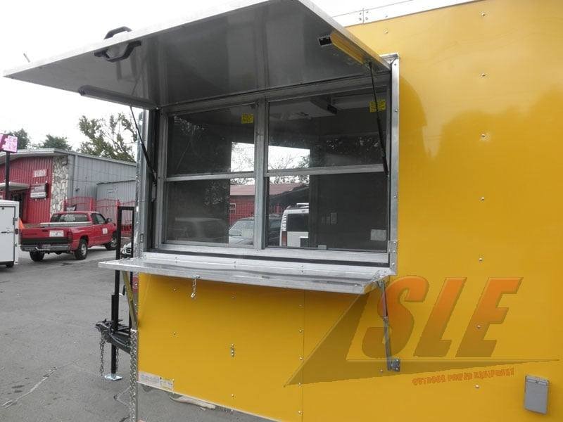 Concession Trailer 8.5′ x 14′ Yellow – Event Catering Kitchen Food Cart — photo 3