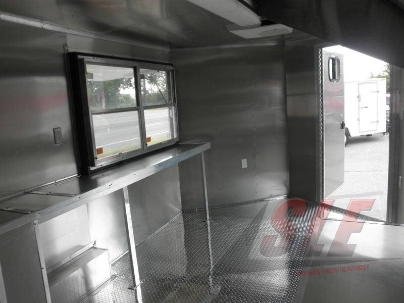 Concession Trailer 8.5′ x 14′ Yellow – Event Catering Kitchen Food Cart — photo 8