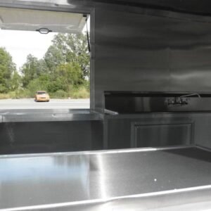 8.5 x 12 Red Vending Trailer with three marquee serving windows - view 13