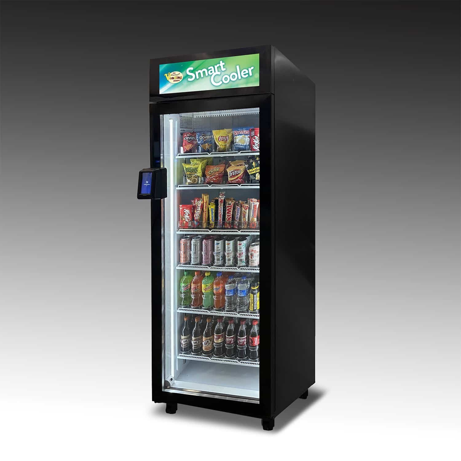 Combo_OMNI_Smart_Cooler_-_NO_Wrap.jpg DVS Combo Smart Cooler 5000 AI vending machine front view - view 2