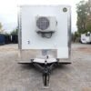8.5 x 24 Flat Nose Trailer with swing-open TV enclosure