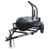 330 gallon double-rack smoker with counterweighted single door