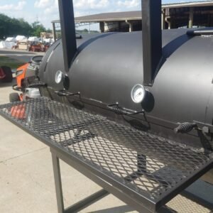 250 gallon patio grill smoker with single counterweighted door - view 13